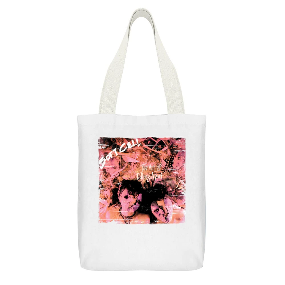 Smokey Robinson Being With You Album Cover Distressed Image White Canvas Tote Shopping Bag With Interior Pocket
