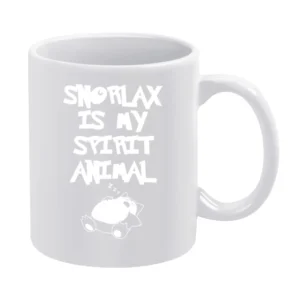 Snorlax Is My Spirit Animal Funny Pokemon Go Apparel Graphic White Mug
