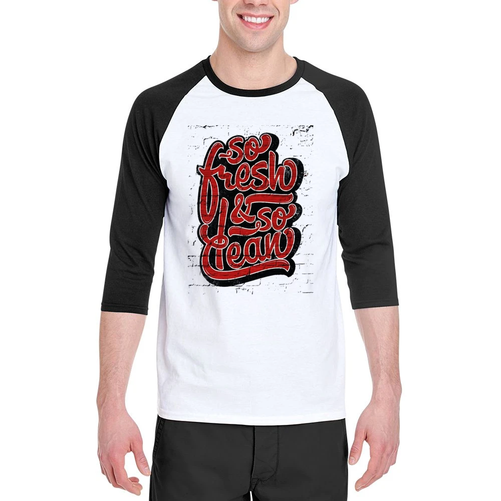 So Fresh And So Clean Hip Hop Men 3/4 Sleeve T-Shirt