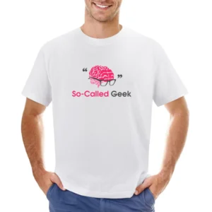 So-called geek brain head mind with geeky glass Asian Size Men T-Shirt