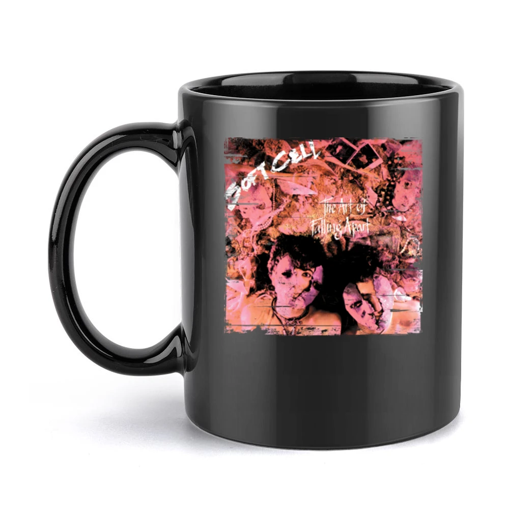 Soft Cell The Art Of Falling Apart Album Cover Distressed Image T Shir Black Mug