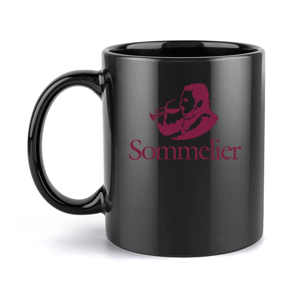Sommelier Fun Wine Tasting Grape History Graphic Food Lover Black Mug