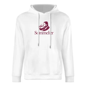 Sommelier Fun Wine Tasting Grape History Graphic Food Lover European Size Men Hoodie