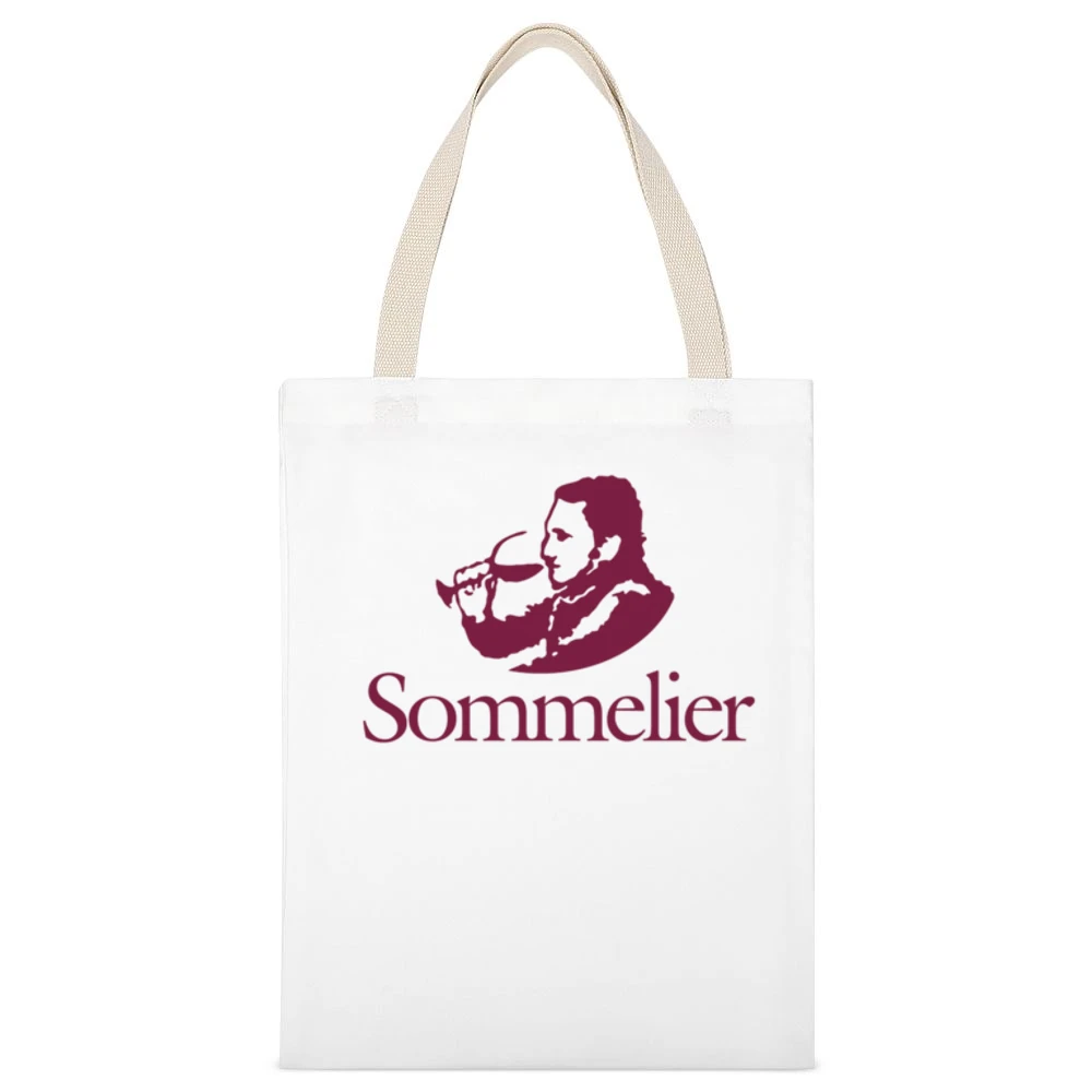 Sommelier Fun Wine Tasting Grape History Graphic Food Lover White Canvas Tote Shopping Bag