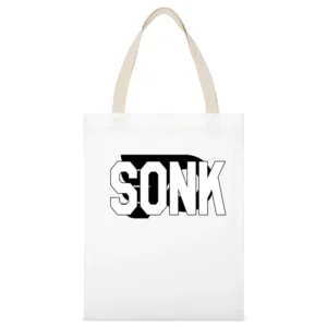 Sonk Philadelphia Hockey Whitney Fan Graphic White Canvas Tote Shopping Bag