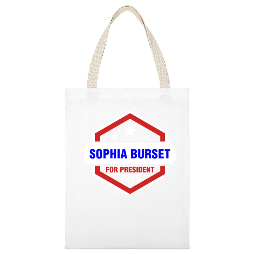 Sophia Burset For President 2016 Orange is the New Black TV Show T Shi White Canvas Tote Shopping Bag