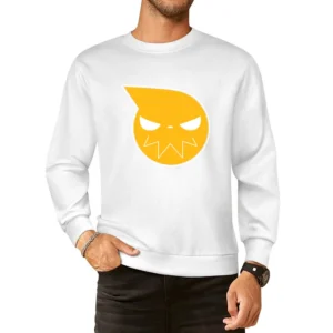 Soul eater manga anime yellow soul ghost European Size Pullover Sweater