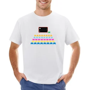 Space Invaders Atari Asian Size Men T-Shirt