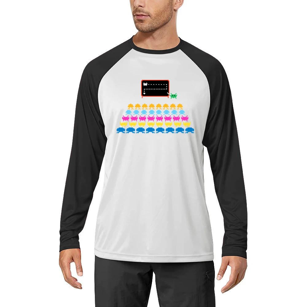 Space Invaders Atari Men Long Sleeve T-Shirt