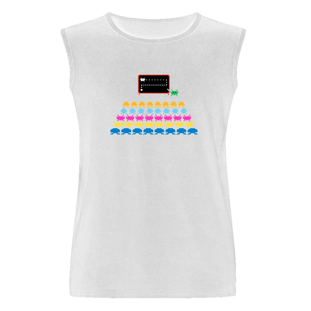 Space Invaders Atari Men Sleeveless T-Shirt