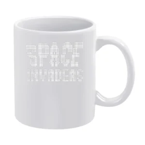 Space Invaders arcade video game Tomohiro Nishikado White Mug