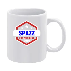 Spazz For President 2016 The League TV Show White Mug