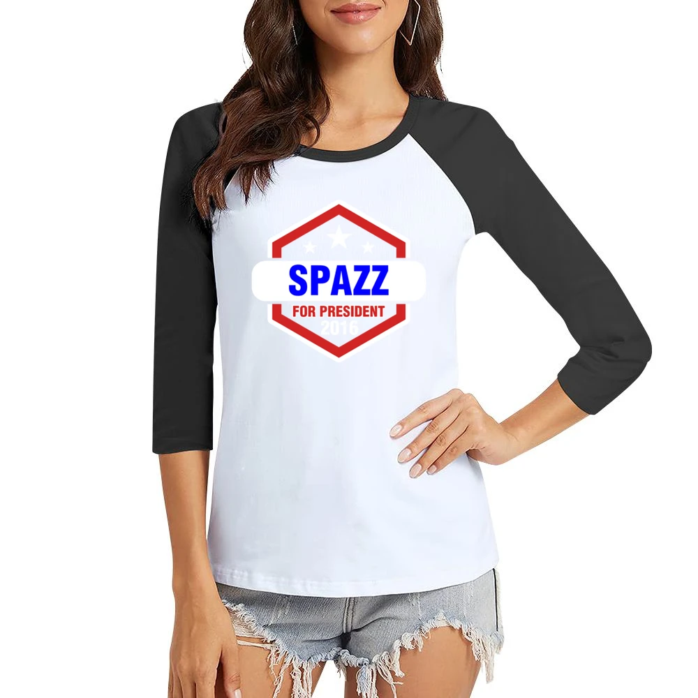 Spazz For President 2016 The League TV Show Women Ladies 3-4 Sleeve T-Shirt