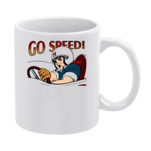 Speed Racer Classic Cartoon White Mug