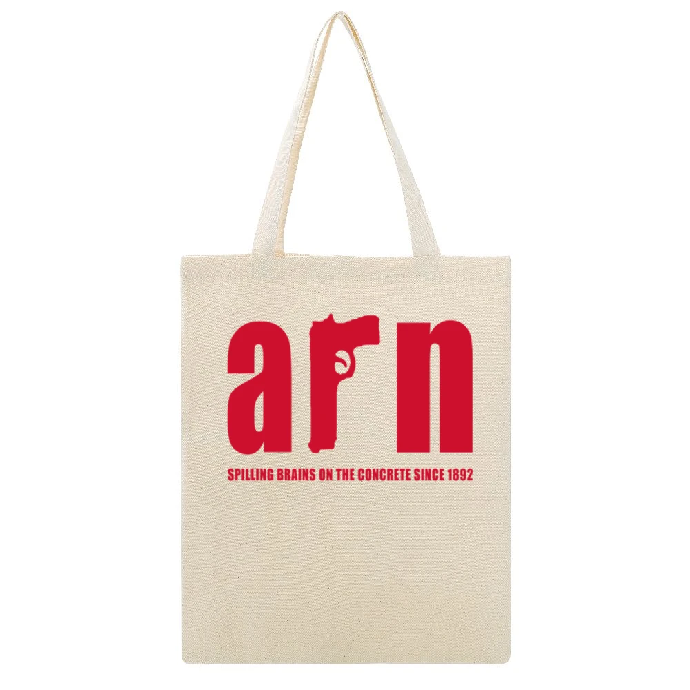 Spilling Brains Arn Anderson Wrestling Fan Beige Canvas Tote Shopping Bag