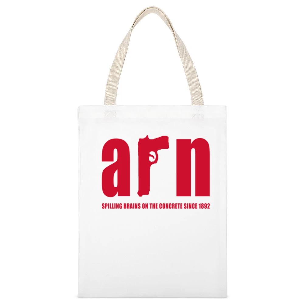 Spilling Brains Arn Anderson Wrestling Fan White Canvas Tote Shopping Bag