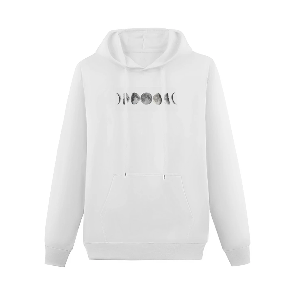 Stages Of The Moon Fun Graphic Tee Shirt Men Hoodie With Pocket