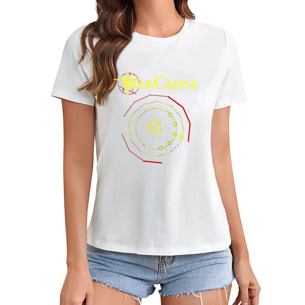 Star Castle Video Game Retro 80s Asian Size Women Ladies T-shirt