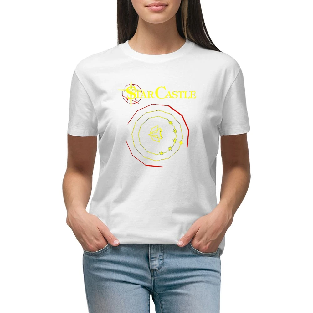 Star Castle Video Game Retro 80s Premium Women Ladies T-shirt