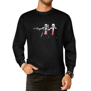 Star Wars Pulp Fiction Parody Darth Vader Bobba Fett Graphic Movie Mas European Size Pullover Sweater