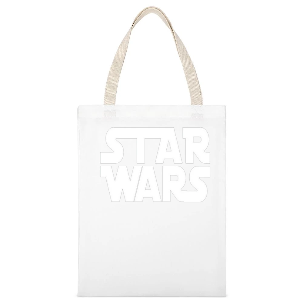 Star Wars epic space opera film series White Canvas Tote Shopping Bag