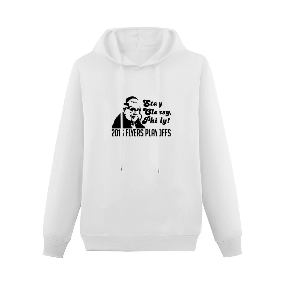 Stay Classy Philly Fun 2016 Philadelphia Hockey Playoffs Lou Nolan Gra Men Hoodie Without Pocket