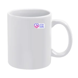 Stay Home Covid Instagram Story Sticker Ladies White Mug