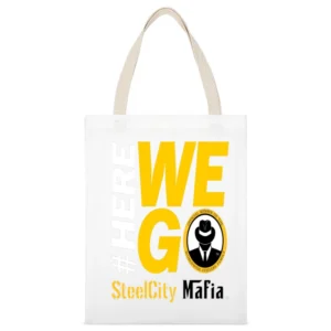 Steel City Mafia Tshirt White Canvas Tote Shopping Bag