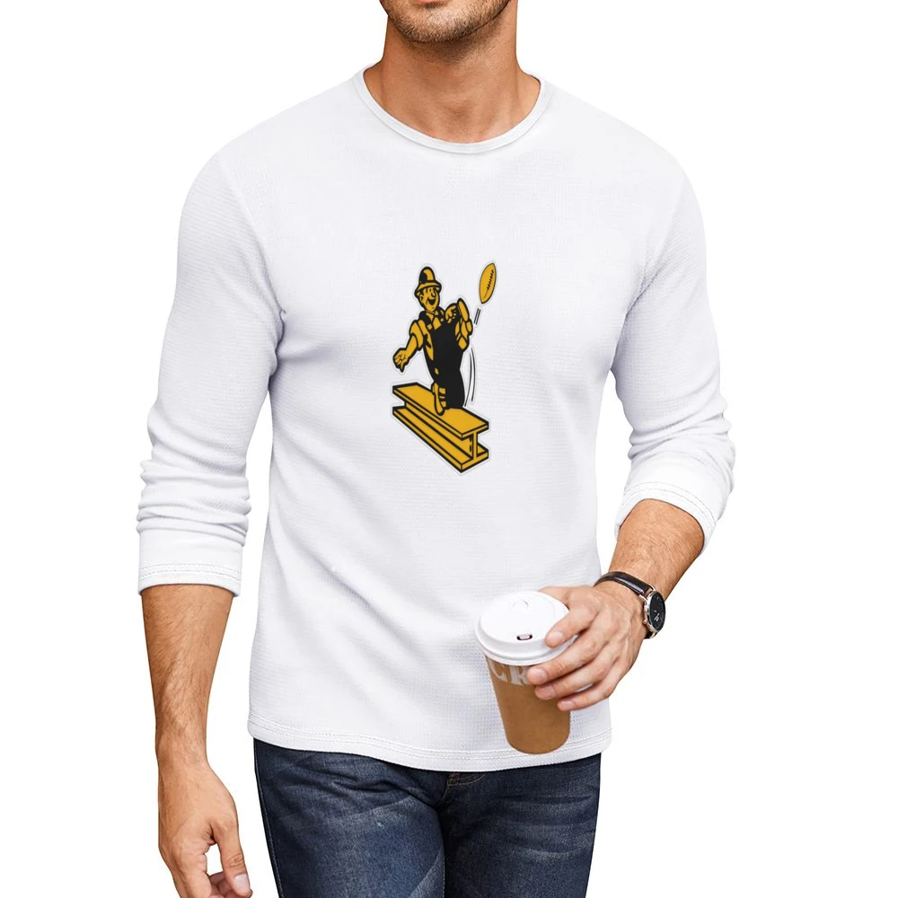 Steelers Vintage Tee Men CrewNeck Long Sleeve T-Shirt