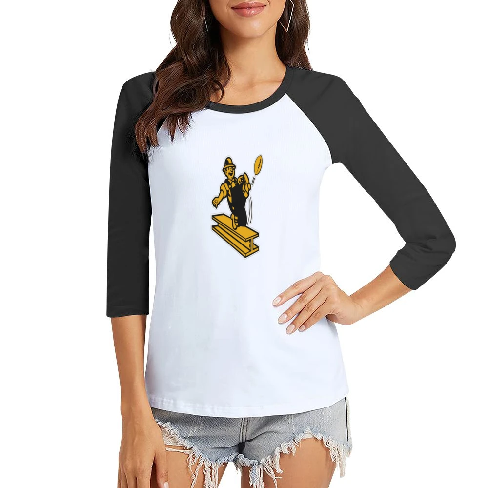 Steelers Vintage Tee Women Ladies 3-4 Sleeve T-Shirt