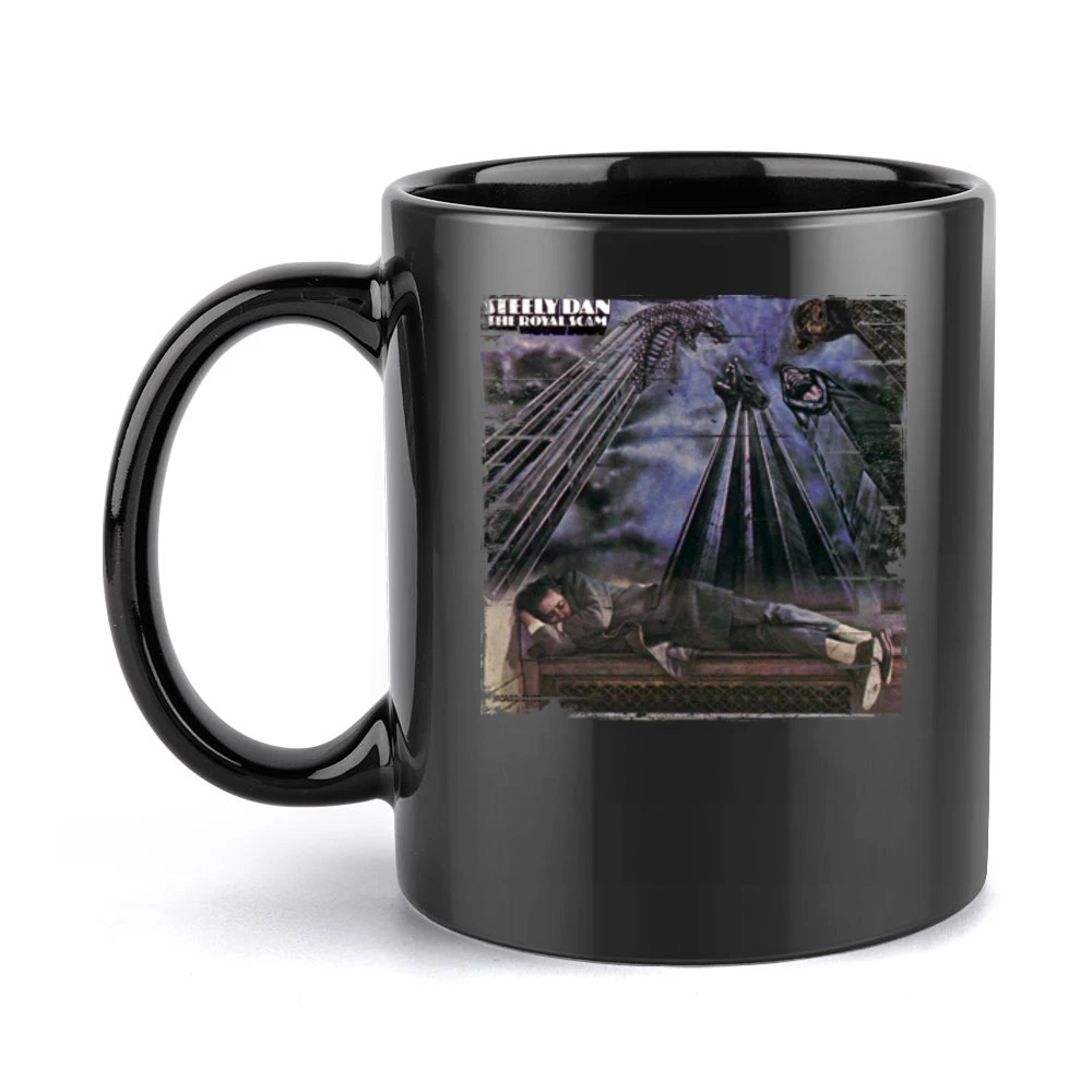 Steely Dan The Royal Scam Album Cover Distressed Image Black Mug