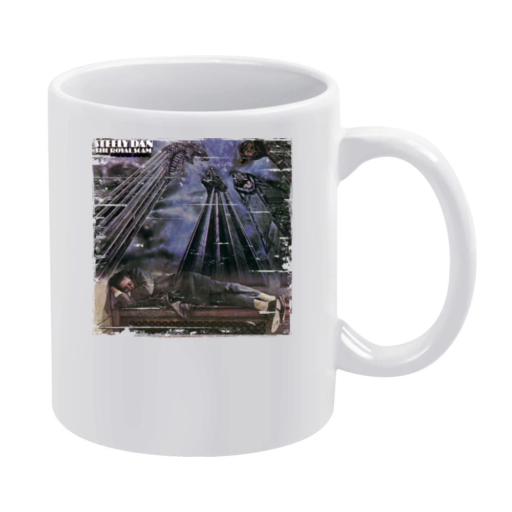 Steely Dan The Royal Scam Album Cover Distressed Image White Mug