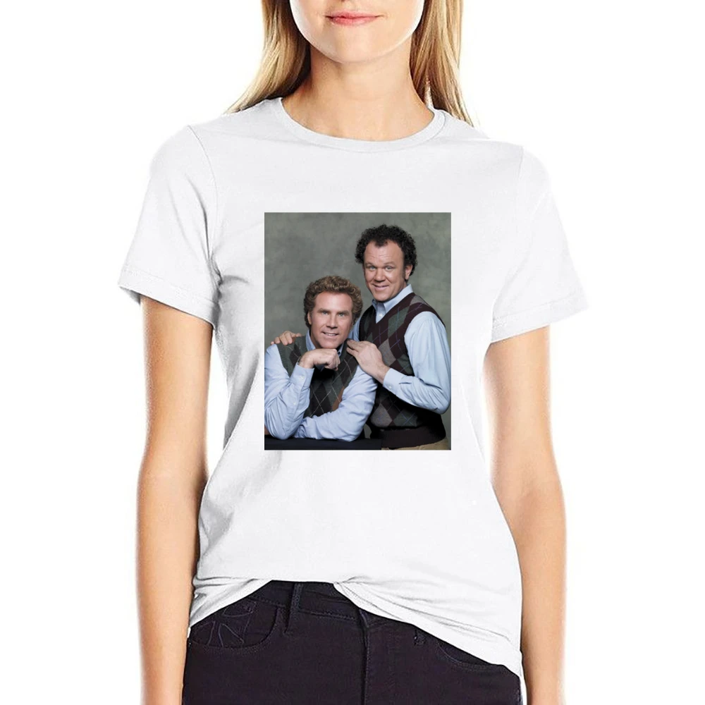 Step Brothers Tshirt Will Ferrel John C Reilly Tshirt (All Sizes And C US Size Women Ladies T-shirt