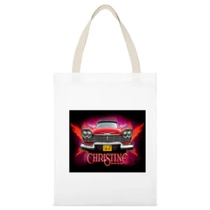Steven King's Christine White Canvas Tote Shopping Bag