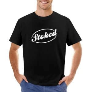 Stoked Fun Extreme Sports Skate Snow Wake Boarding Freestyle Graphic T Asian Size Men T-Shirt
