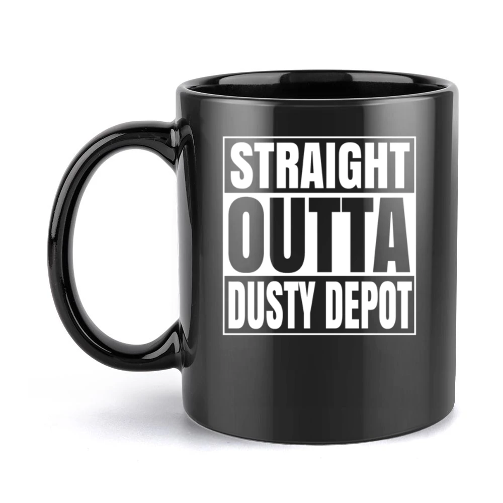 Straight Outta Dusty Depot Fortnite Battle Royale Funny Video Game T S Black Mug