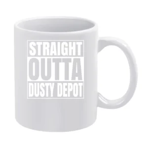 Straight Outta Dusty Depot Fortnite Battle Royale Funny Video Game T S White Mug