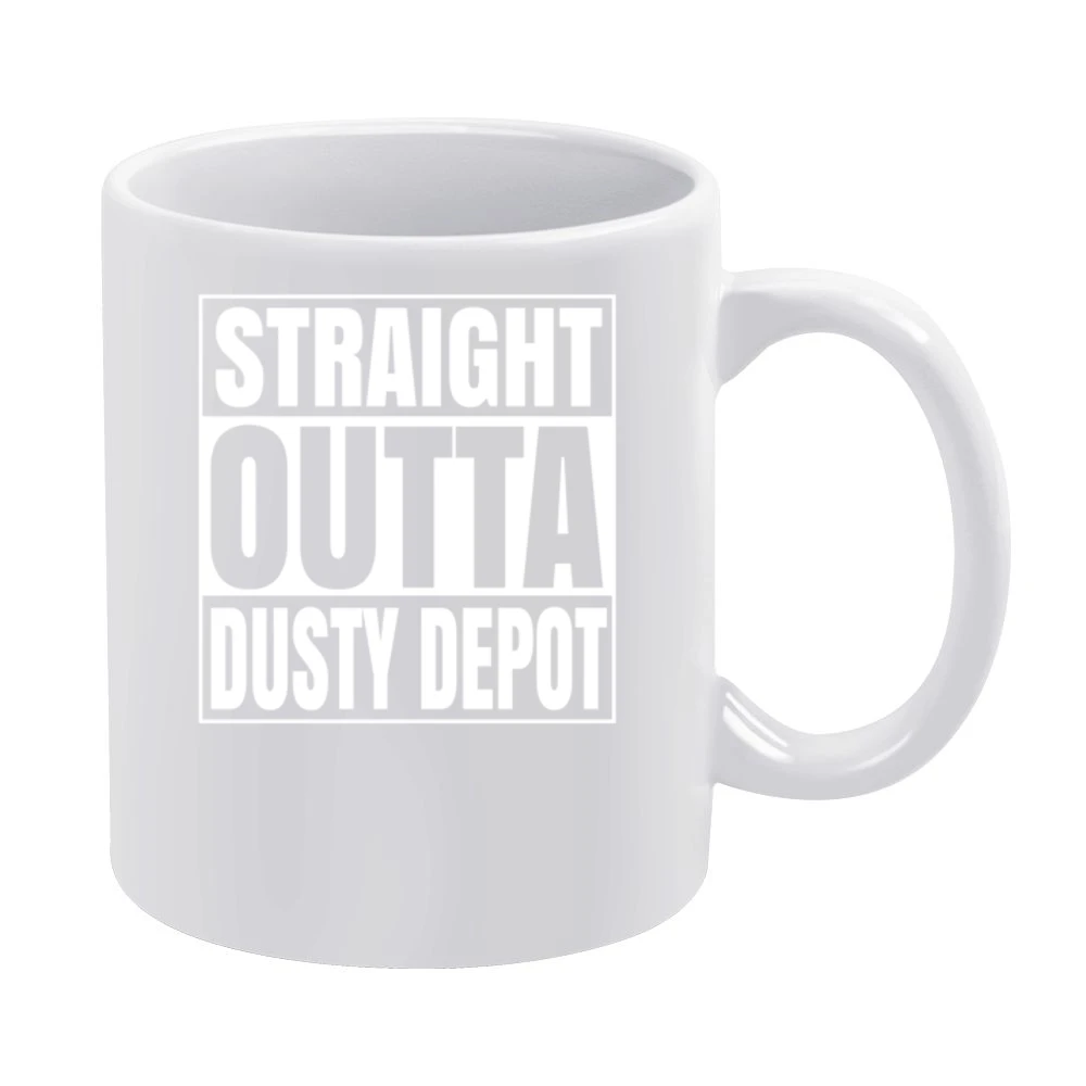 Straight Outta Dusty Depot Fortnite Battle Royale Funny Video Game T S White Mug