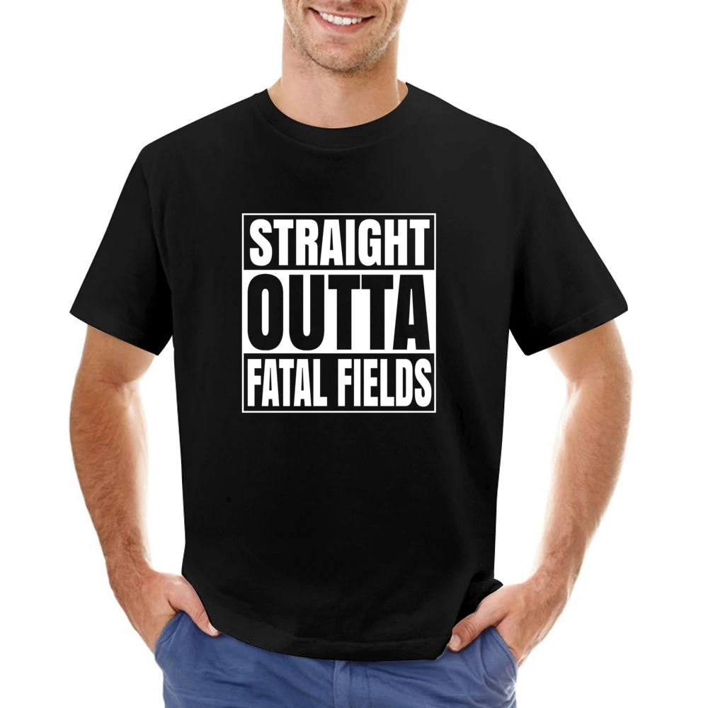 Straight Outta Fatal Fields Fortnite Battle Royale Funny Video Game T Asian Size Men T-Shirt