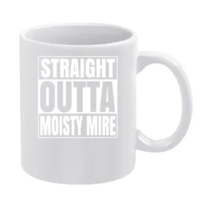 Straight Outta Moisty Mire Fortnite Battle Royale Funny Video Game T S White Mug