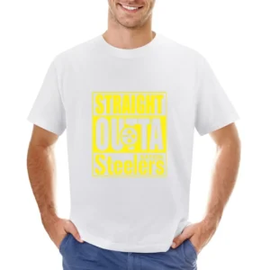 Straight Outta Pittsburgh Football Team Nation Tshirt (all Styles And Asian Size Men T-Shirt