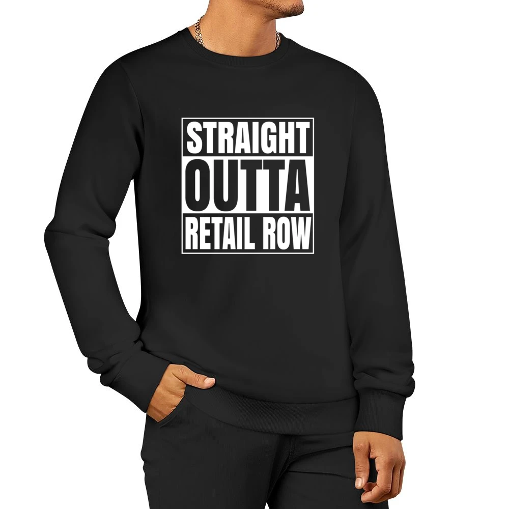 Straight Outta Retail Row Fortnite Battle Royale Funny Video Game T Sh Men Pullover Sweatshirt