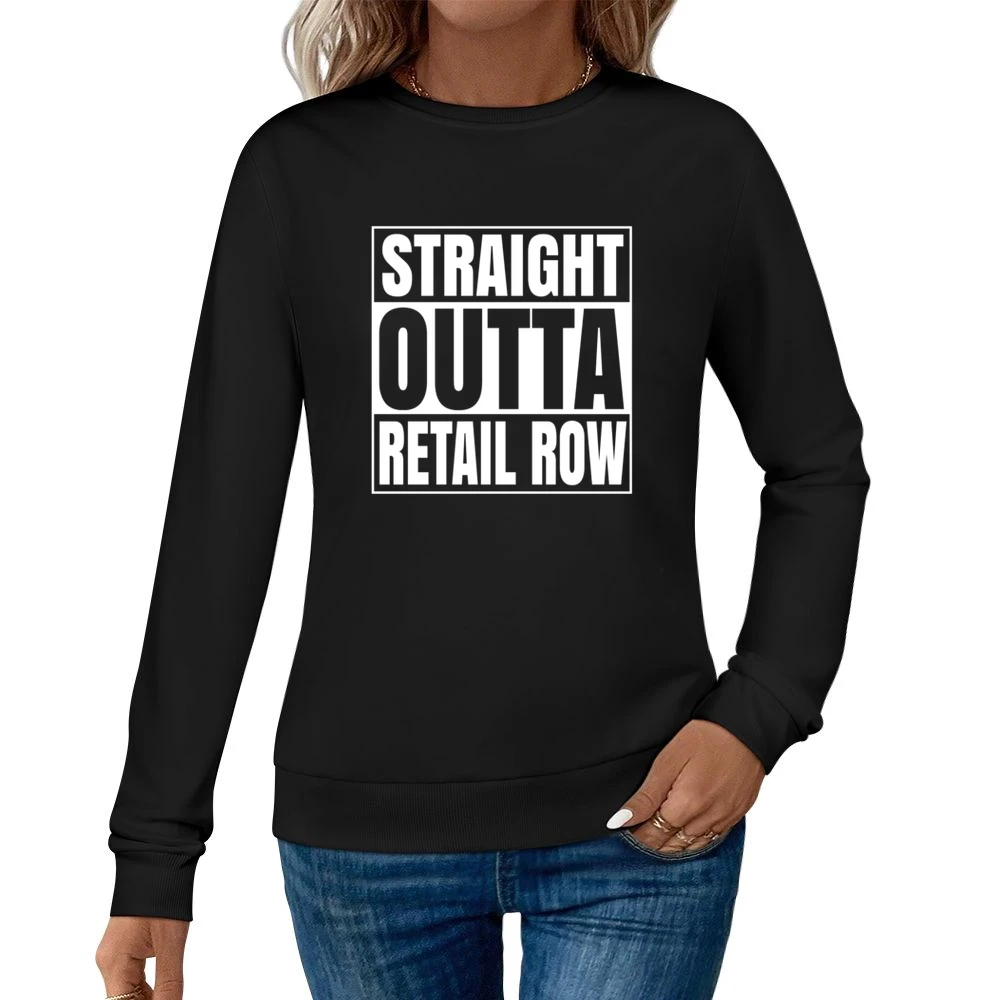 Straight Outta Retail Row Fortnite Battle Royale Funny Video Game T Sh Women Pullover Sweatshirt