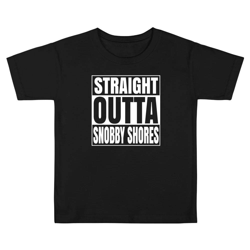 Straight Outta Snobby Shores Fortnite Battle Royale Funny Video Game T Kids Boys Girls T-Shirt