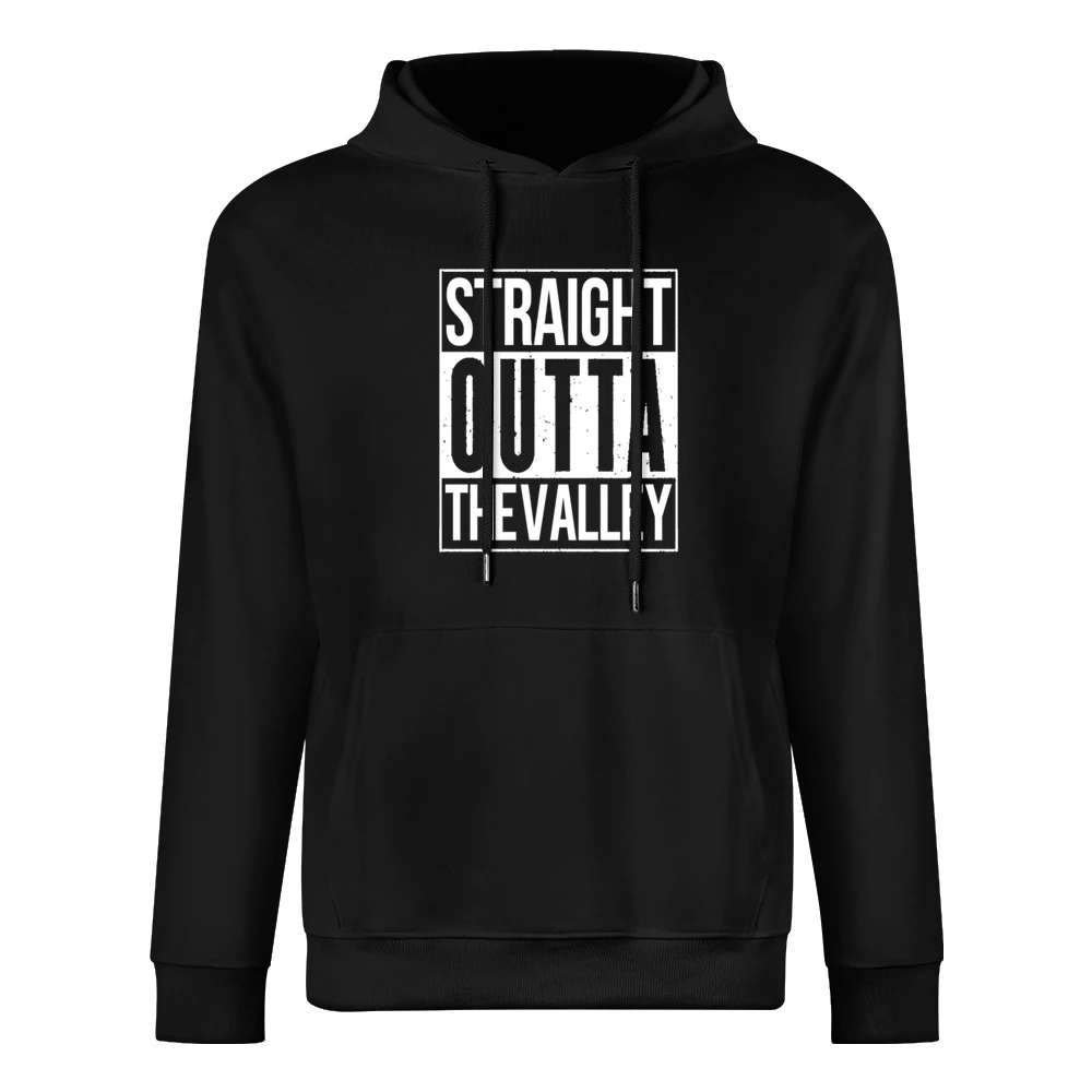 Straight Outta The Valley Funny California Parody European Size Men Hoodie