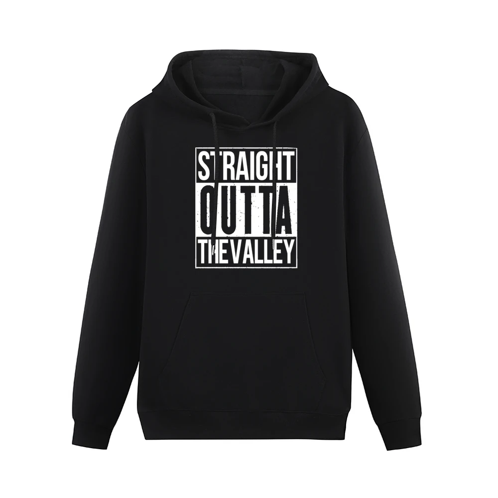 Straight Outta The Valley Funny California Parody Men Hoodie With Pocket