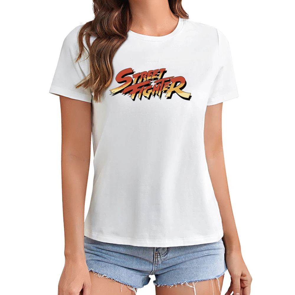 Street Fighter Retro Video Game 80s Asian Size Women Ladies T-shirt