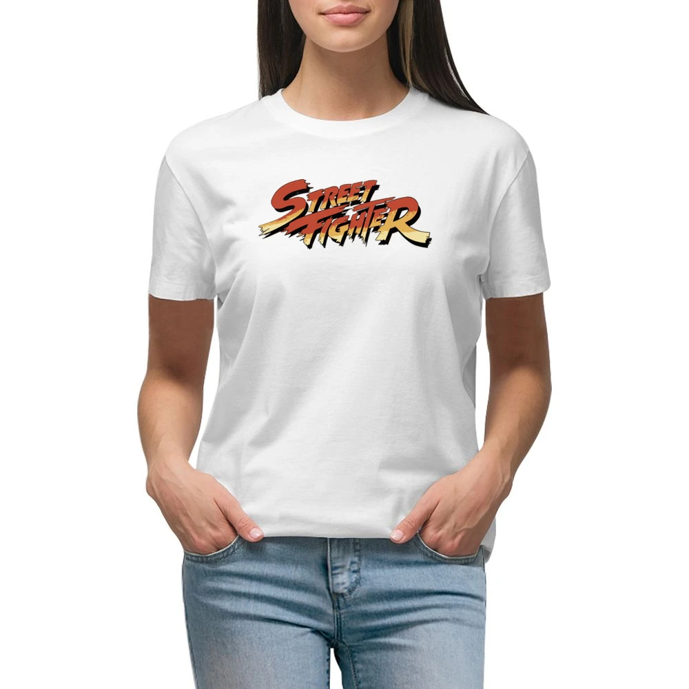 Street Fighter Retro Video Game 80s Premium Women Ladies T-shirt