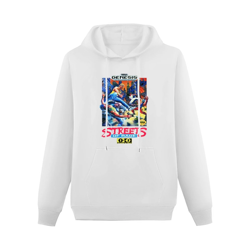 Streets Of Rage Sega Genesis Old School Retro Video Game Fan Distresse Men Hoodie With Pocket