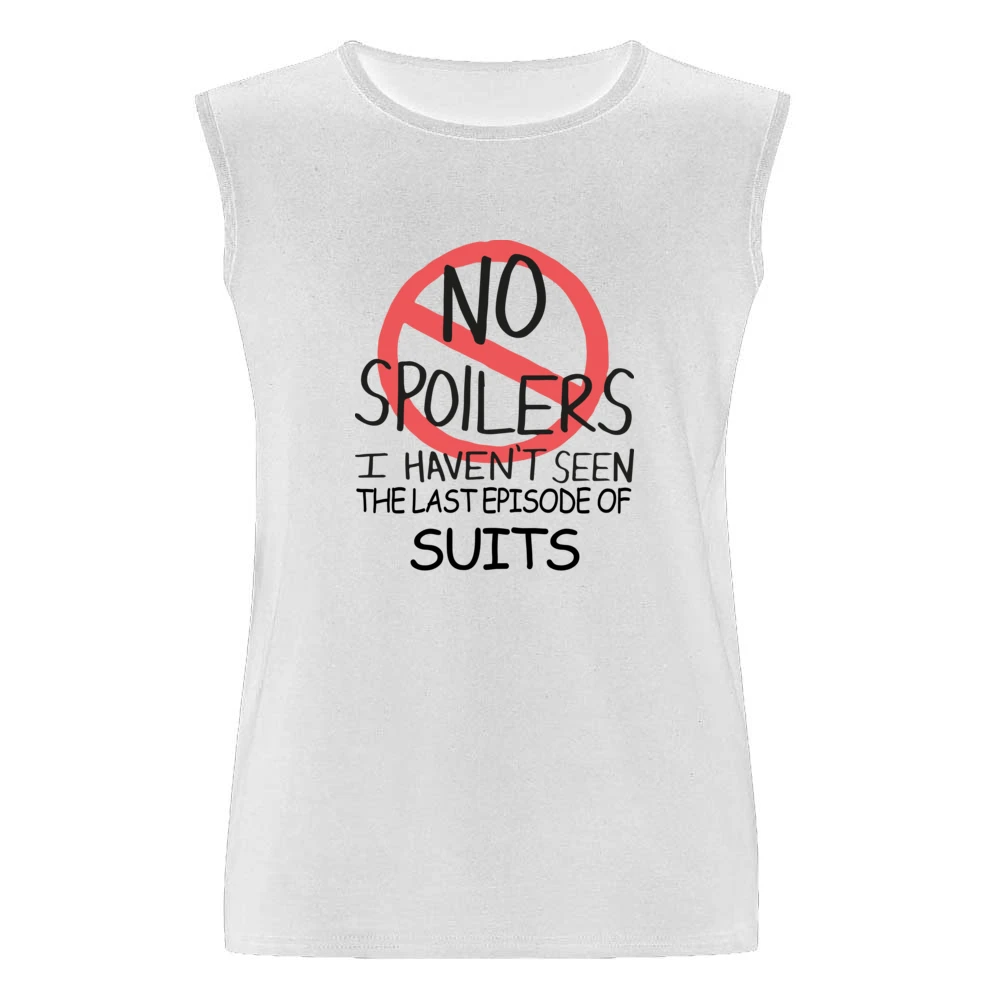 Suits No Spoilers Last Episode Tv Funny Men Sleeveless T-Shirt